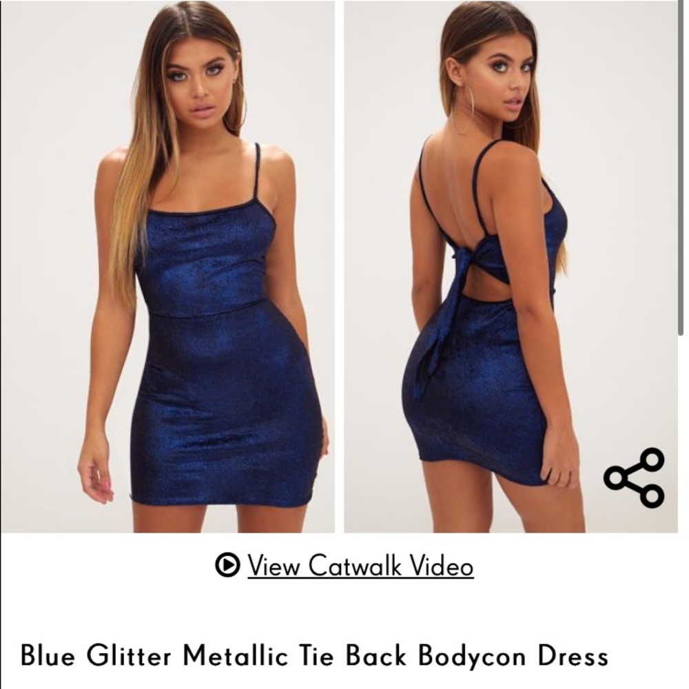 Pretty Little Thing Metallic Dress